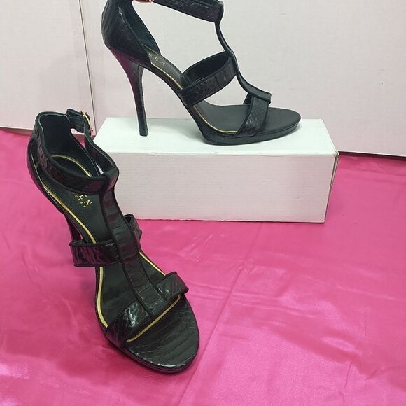 Lauren Ralph Lauren Women's SZ 9M Black Strappy Heels . Condition is Pre-owned. - Picture 1 of 9